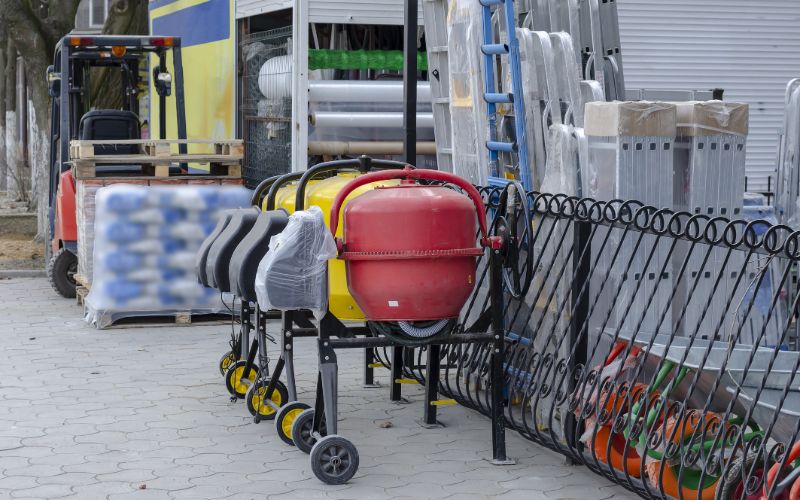 concrete-mixers-outside-warehouse-building-store-min
