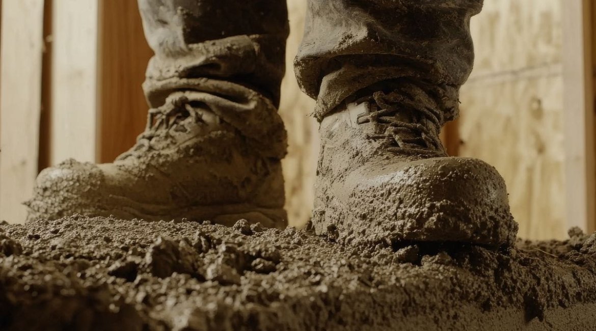 concrete-mixer-concrete-screed-mixed-with-cement-to-level-floors-newly-laid-51376954580