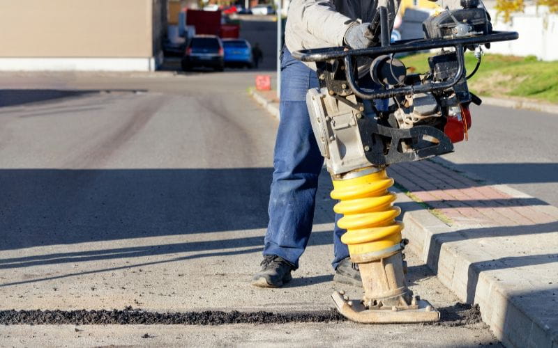 petrol-rammers-road-work