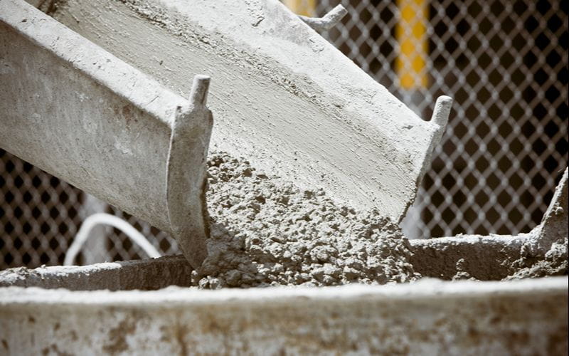 BS Power - concrete mixer - discharged concrete